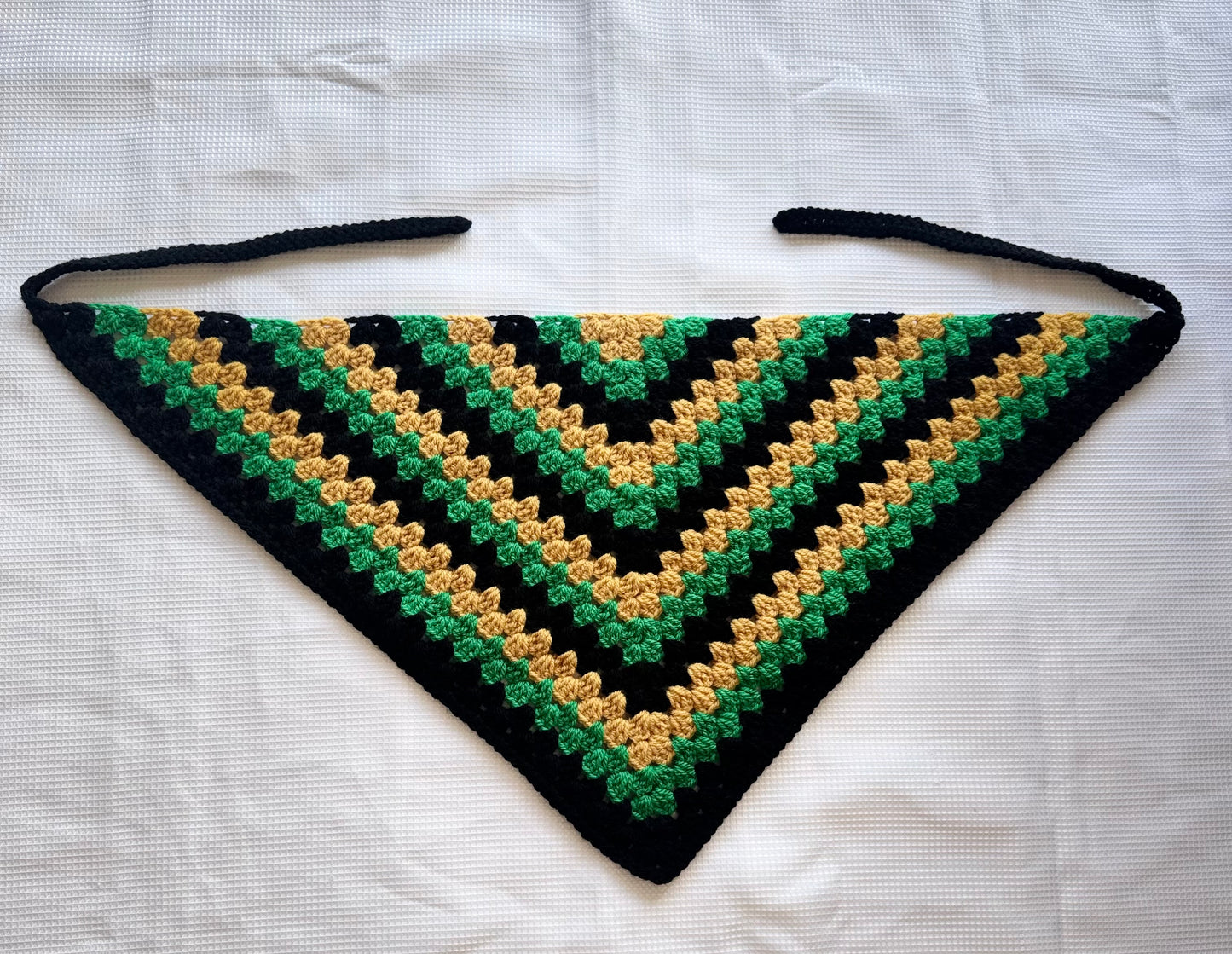 Jamaican Flag Crochet Bandana