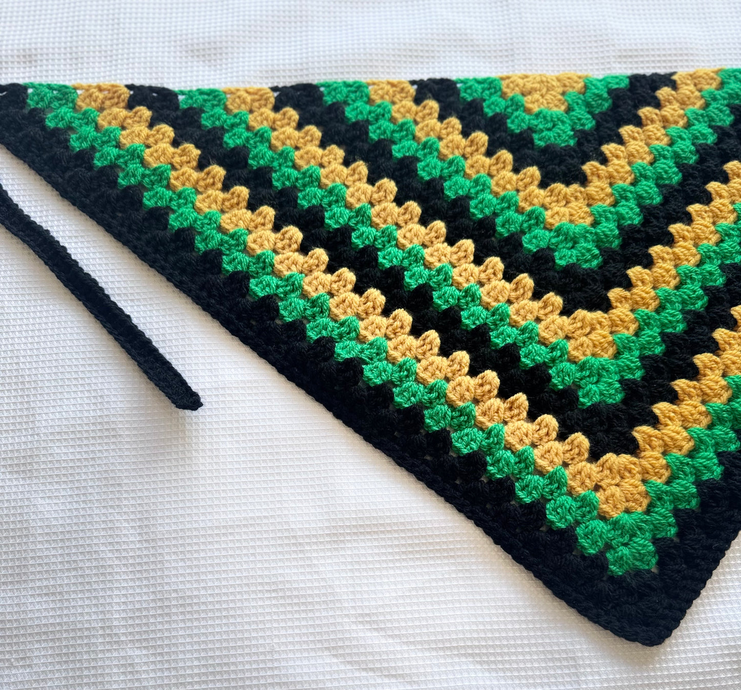 Jamaican Flag Crochet Bandana