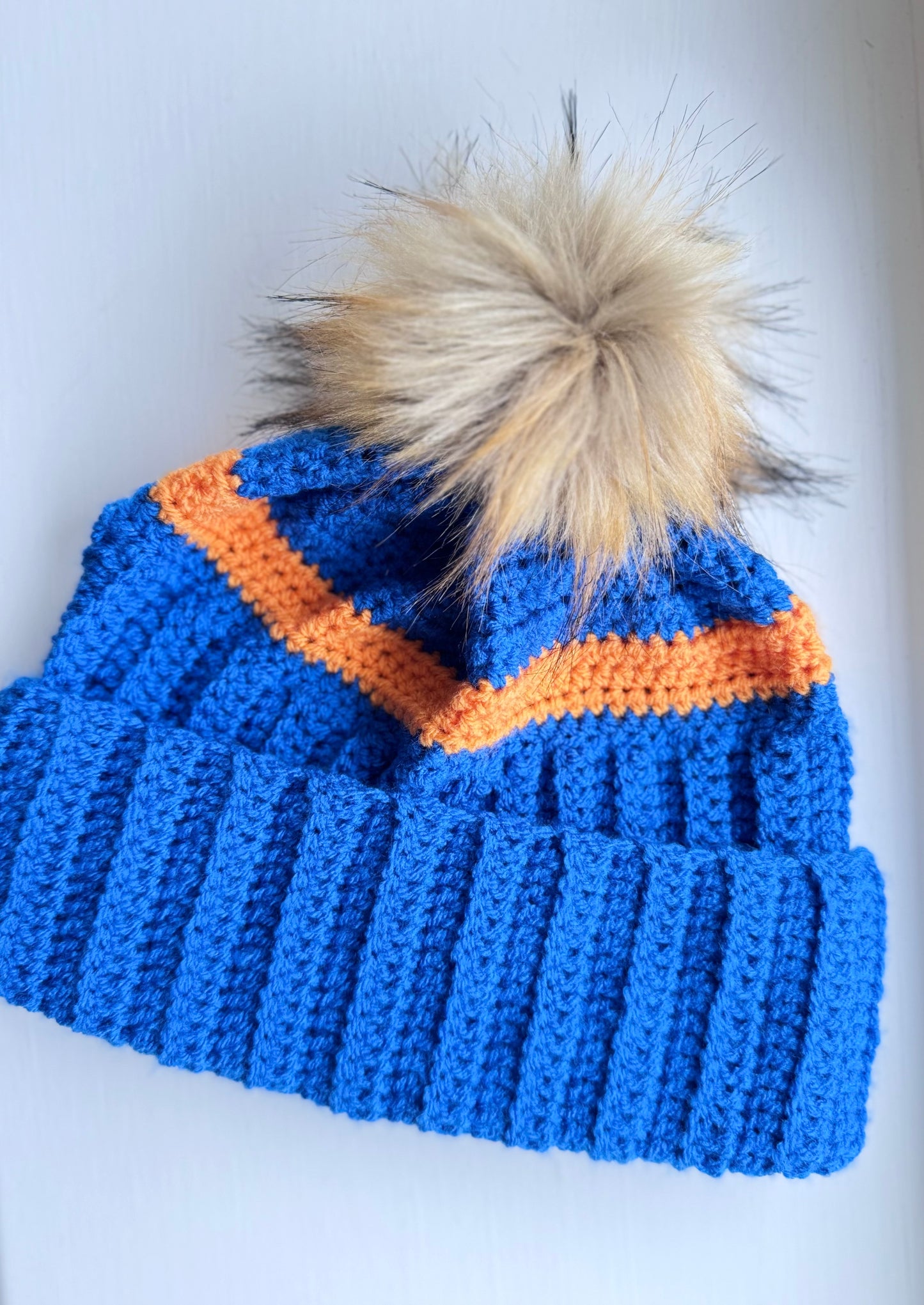 Striped Crochet Beanie