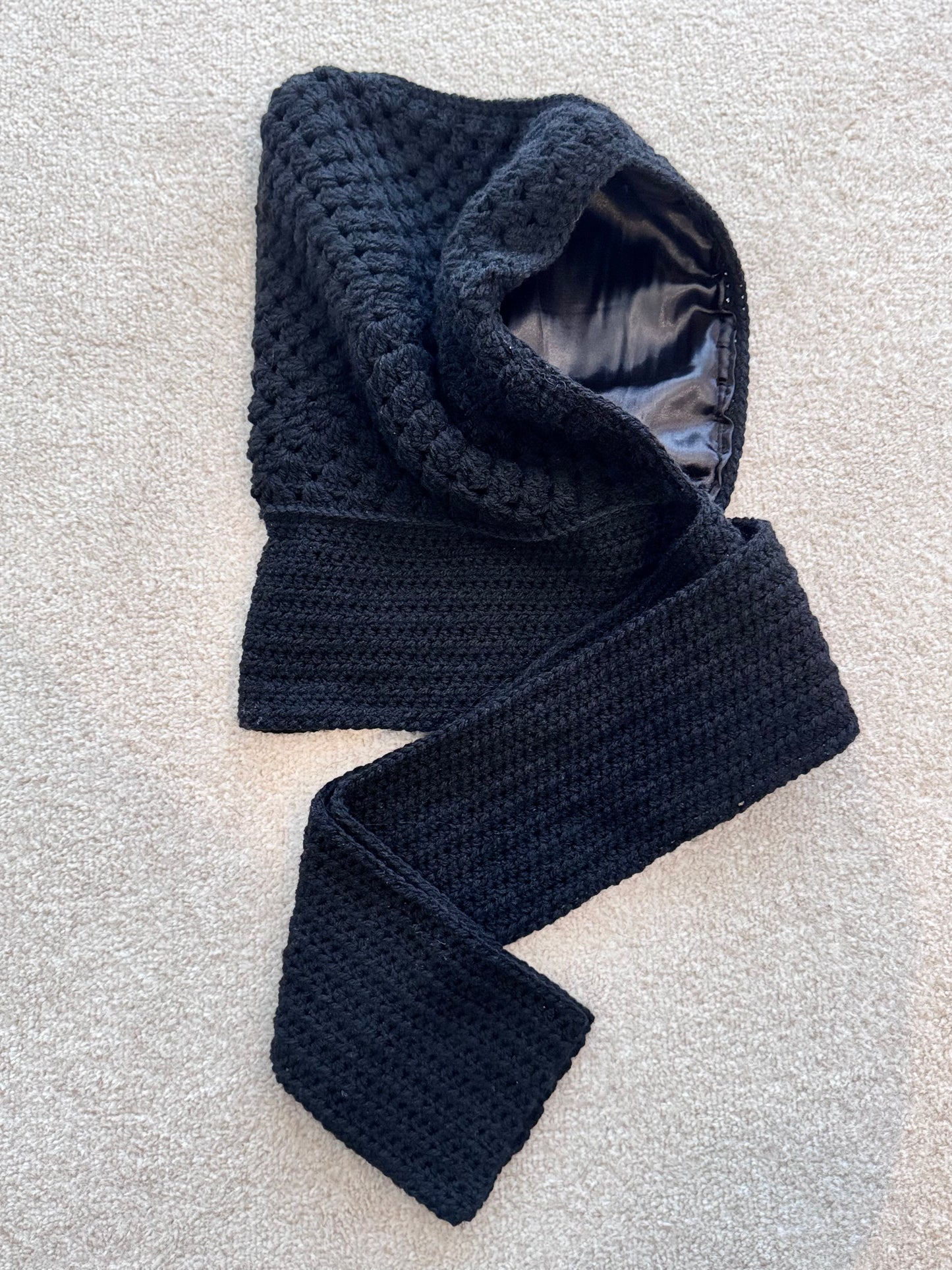 Handmade Crochet Scoodie (Scarf + Hoodie)