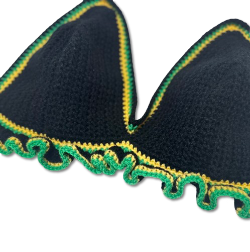 Crochet Bikini Top – Ruffle Trim
