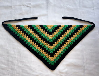 Jamaican Flag Crochet Bandana