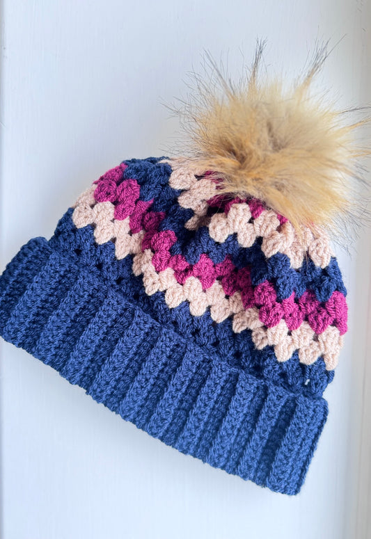 Granny Striped Beanie