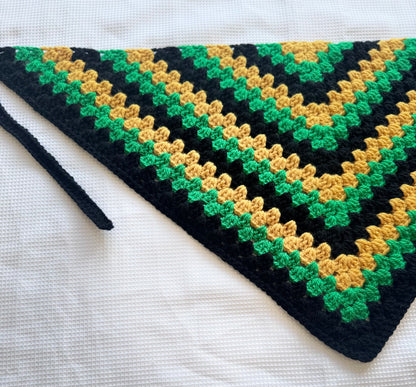 Jamaican Flag Crochet Bandana