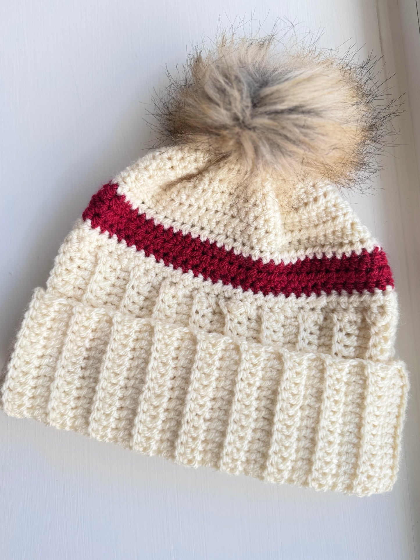 Striped Crochet Beanie